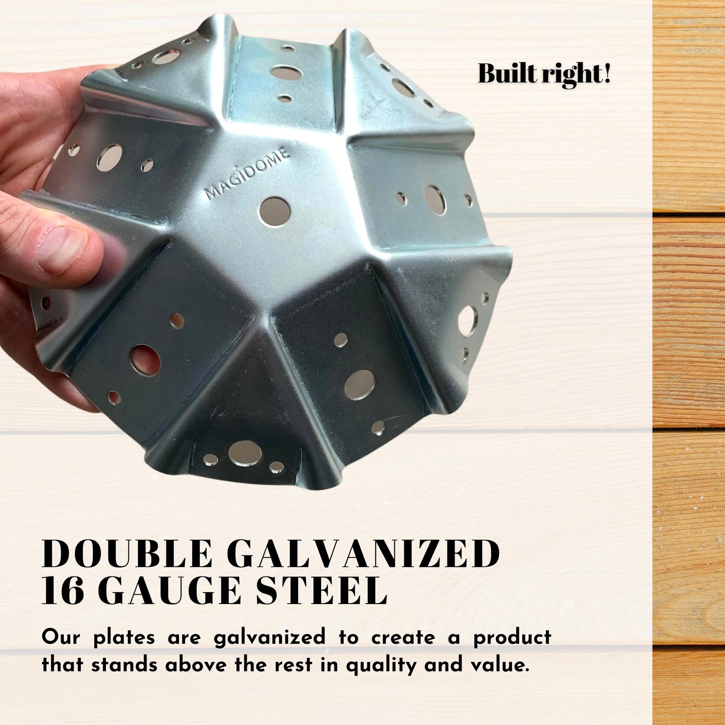 Magidome Geodesic Dome Connectors make building a geodesic dome easy, fun and affordable. We set out to produce the best geodesic dome connectors to build a diy yurt, greenhouse, chicken coop, festival tent, hunting blind, trellis, gazebo, pergola, fort, shelter, shed, stage, meditation yoga dome!
