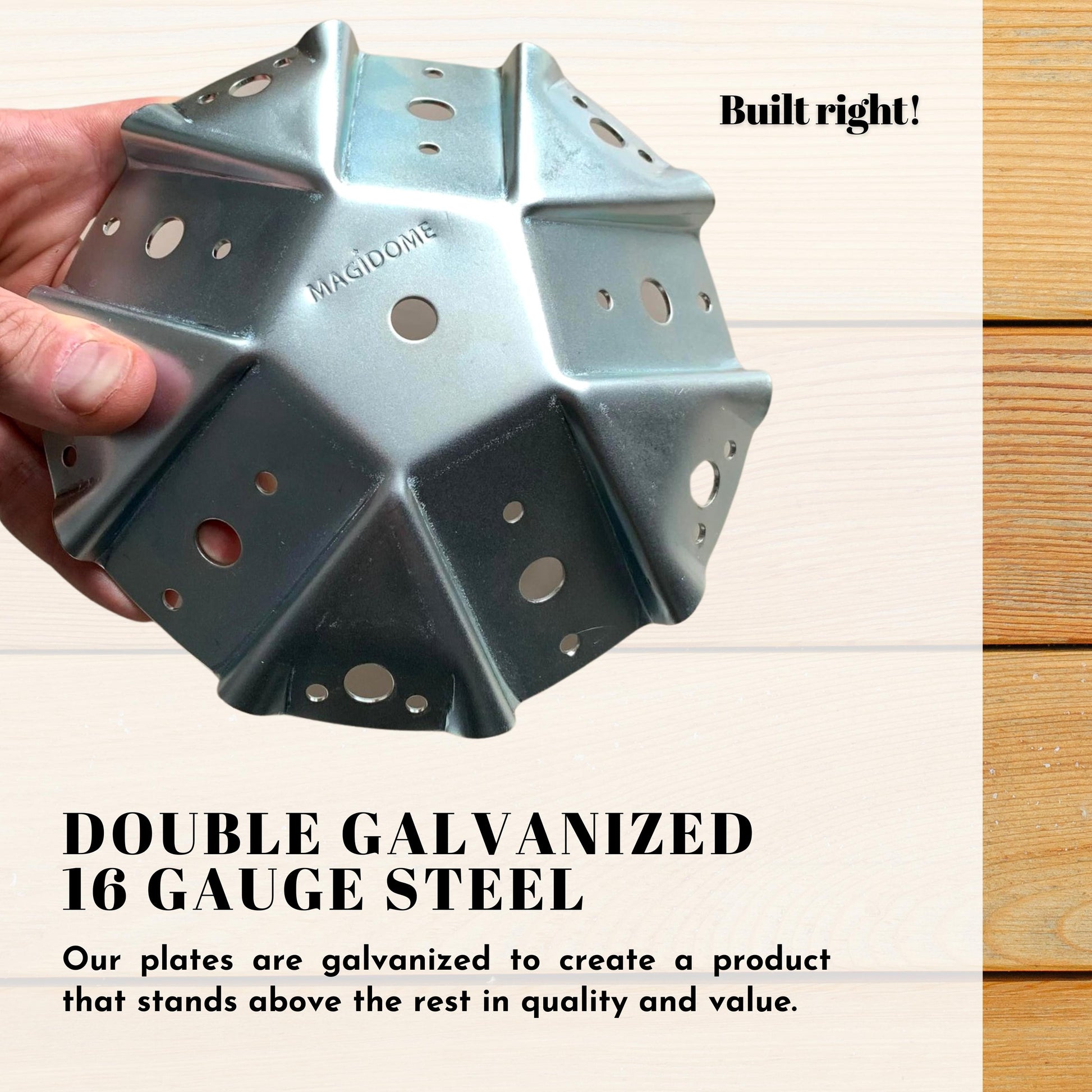 Magidome Geodesic Dome Connectors make building a geodesic dome easy, fun and affordable. We set out to produce the best geodesic dome connectors to build a diy yurt, greenhouse, chicken coop, festival tent, hunting blind, trellis, gazebo, pergola, fort, shelter, shed, stage, meditation yoga dome!