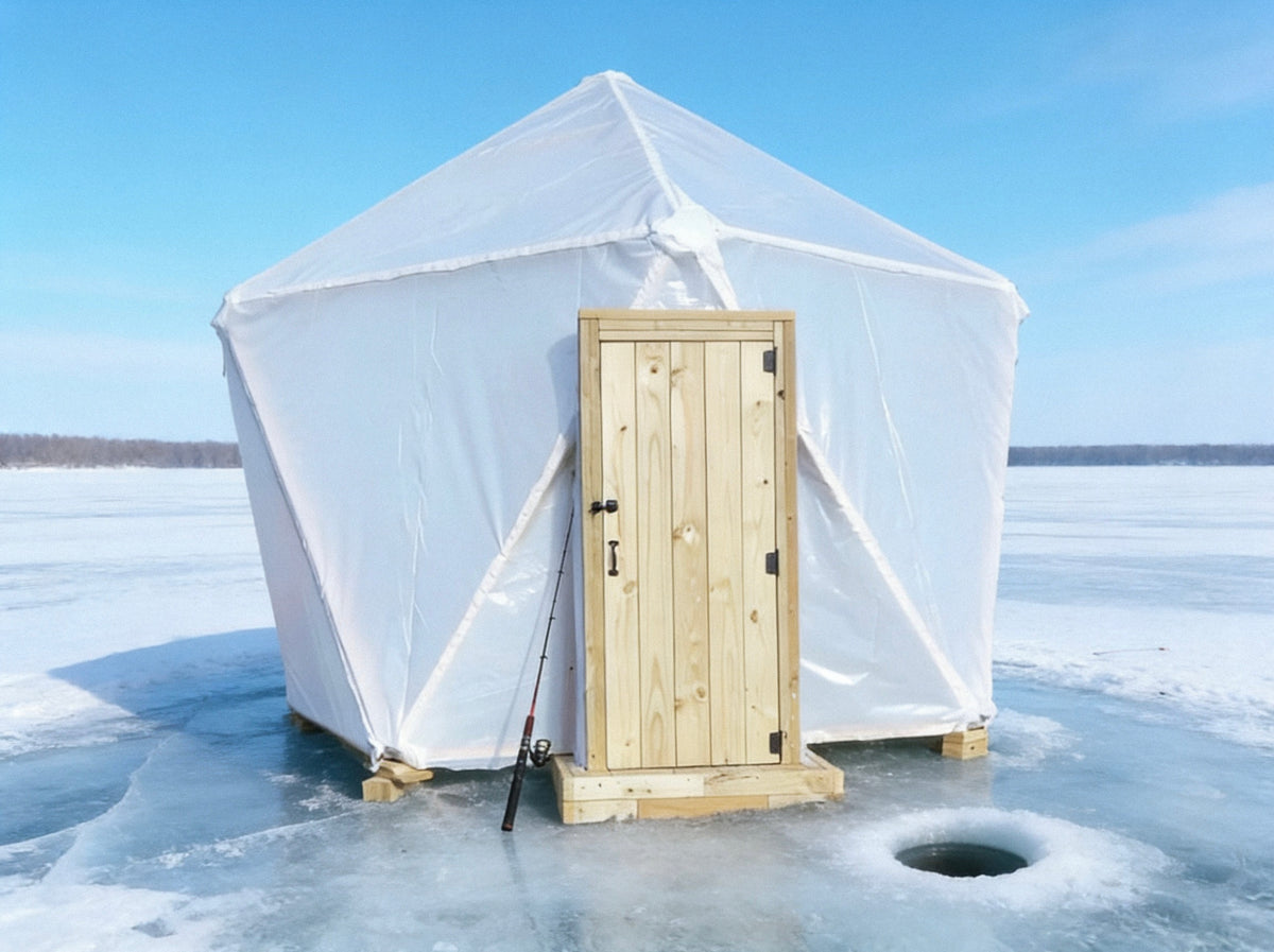 diy ice fishing shack